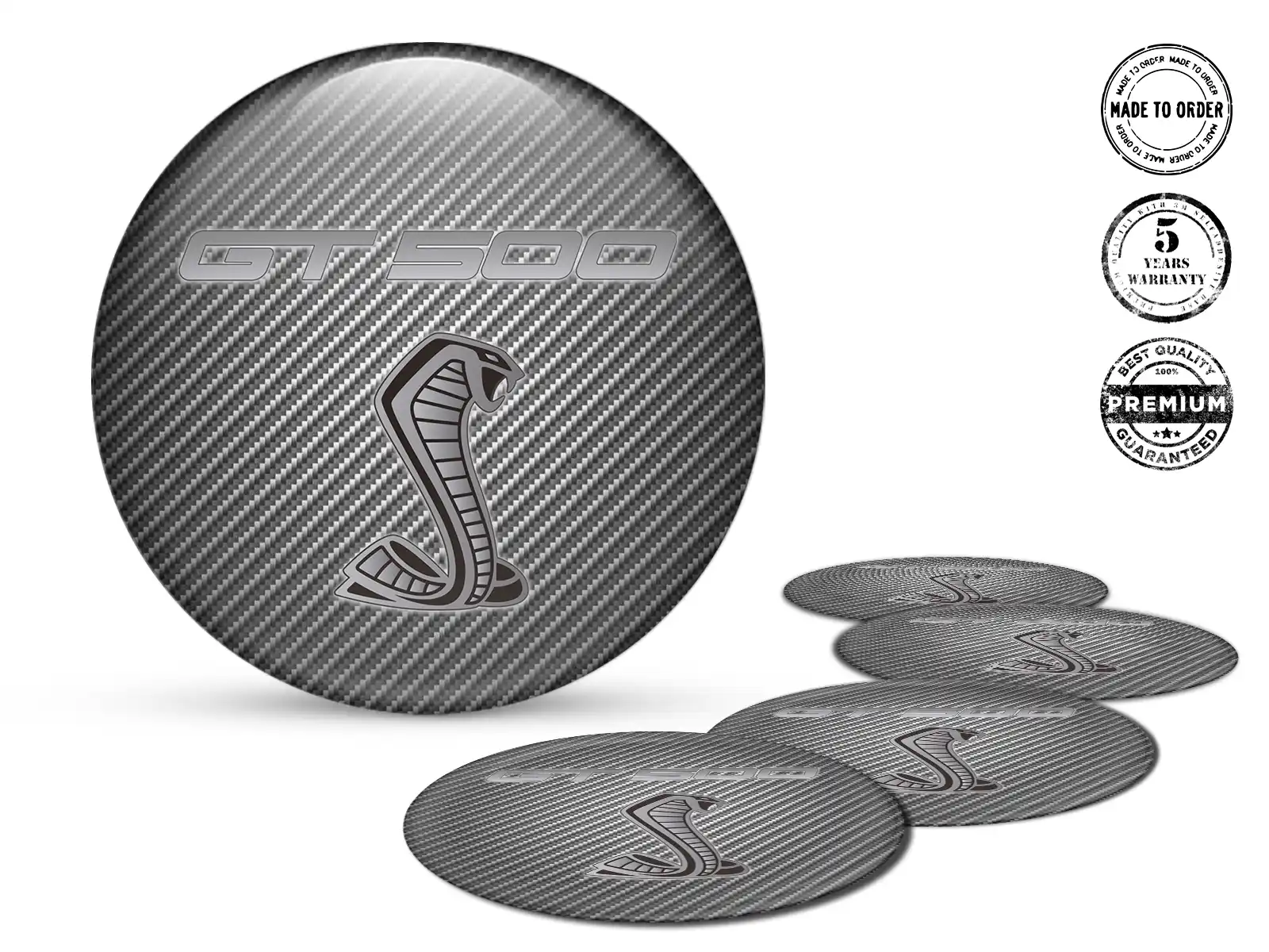 Shelby Gewölbte Sticker Stil Hochwertige Felgenlabels